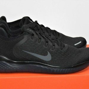 Nike Free RN 2018 Running Shoes Black Anthracite 942836-002 Size 8